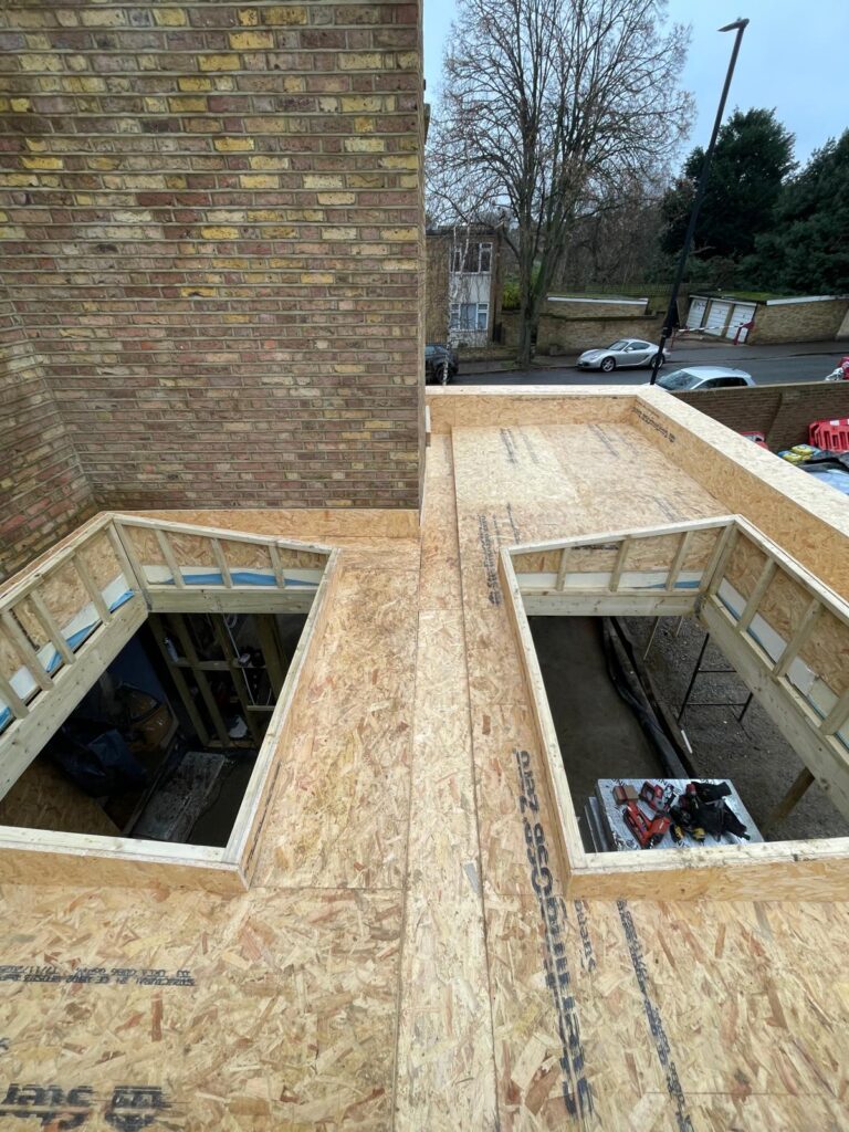 warm deck flat roof