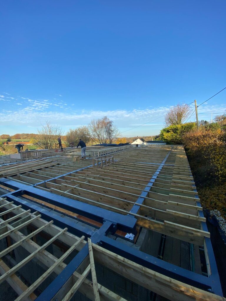massive flat roof