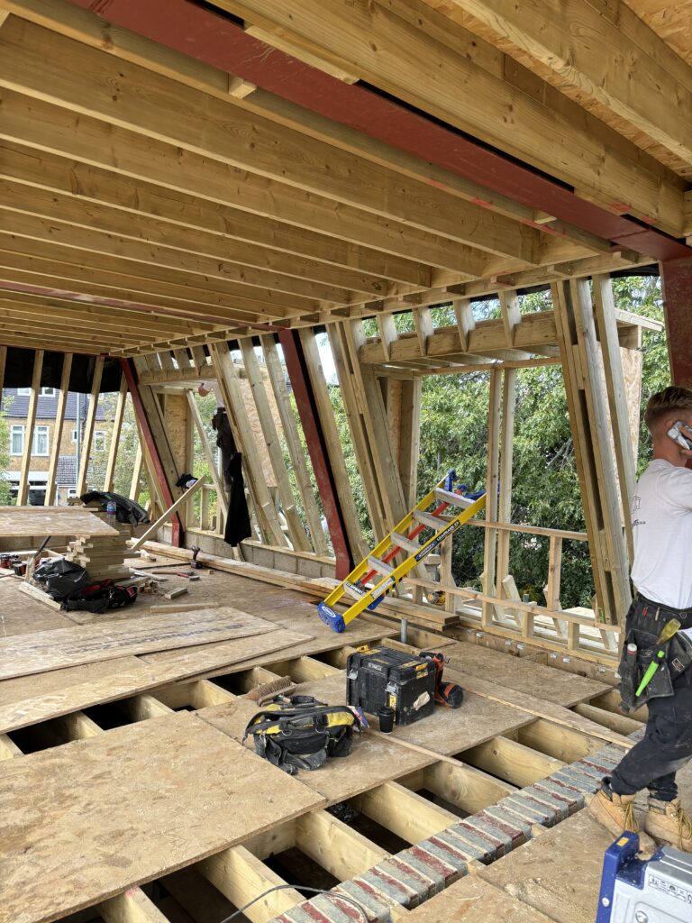 internal timber framing west wickham