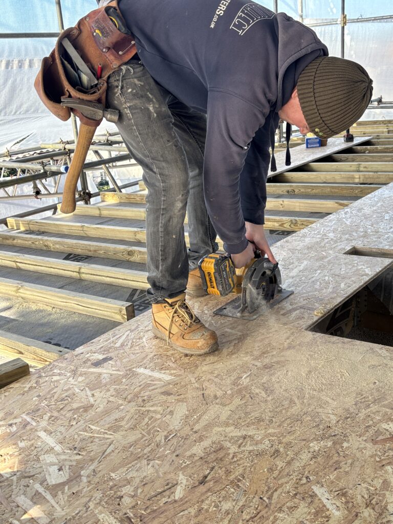 screwing OSB