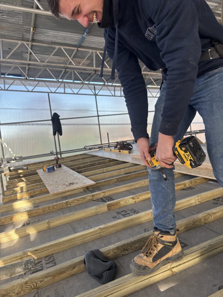 fixing joists